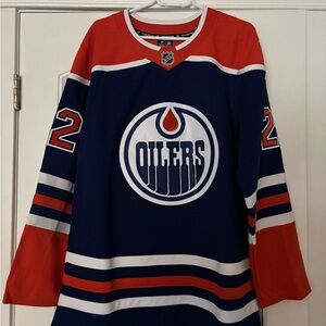 NHL Royal Blue and Orange Premium Jersey